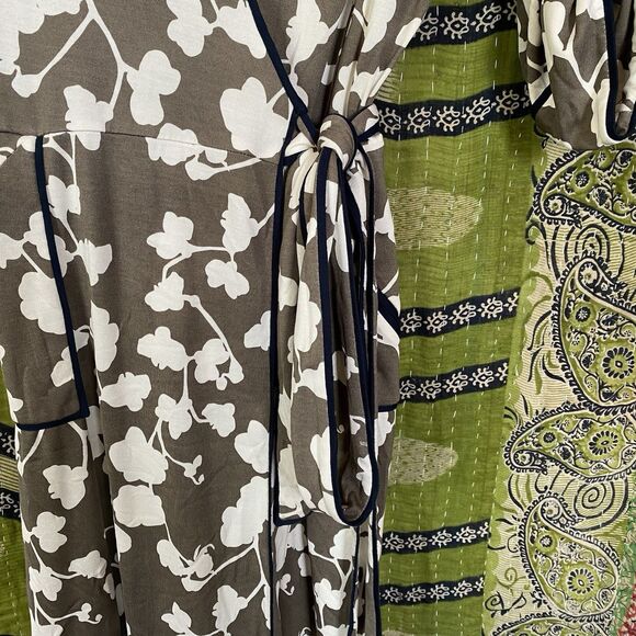 NWT Diane Von Furstenberg Faith Camo/ Navy Print Silk Jersey Wrap Dress Size 10 - Picture 8 of 16